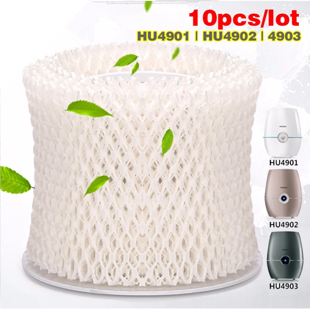 10 шт./лот фильтры для увлажнителя Philips HU4101 фильтр бактерий и накипи детали