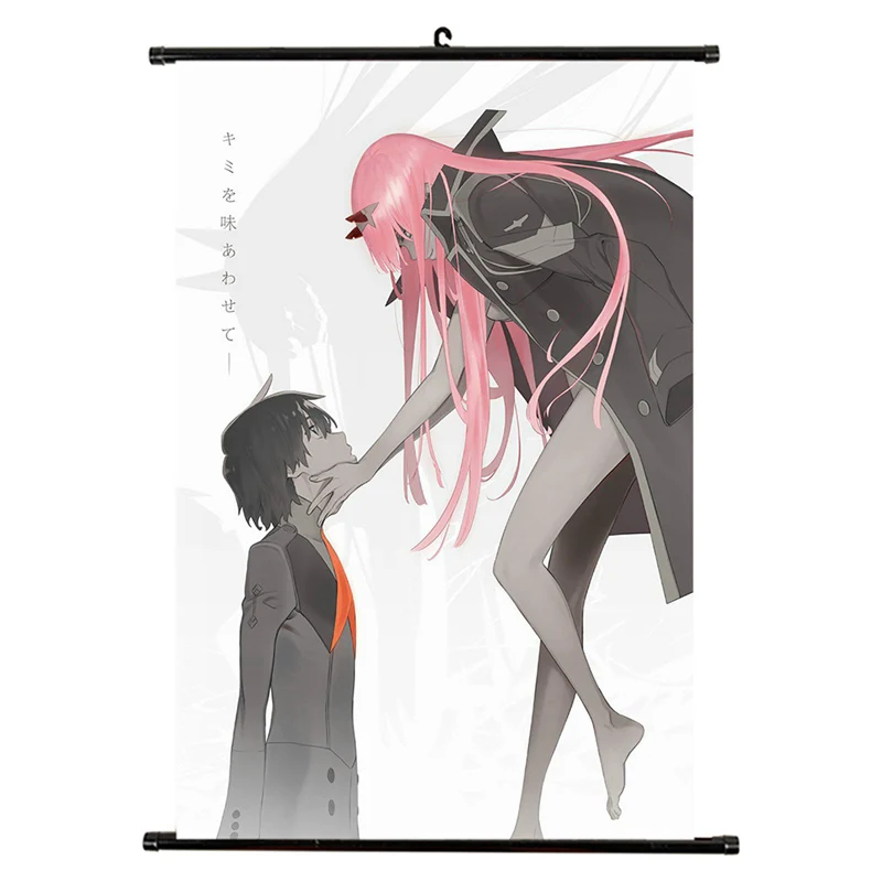 В Franxx прокрутки живопись 20*30 см картина обои наклейки плакат Аниме Манга