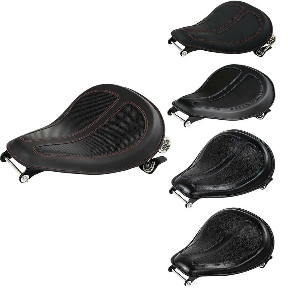 Мотоцикл Solo Rider Seat w/пружинный Монтажный кронштейн для Harley Sportster XL 1200 XL883 Chopper Custom |