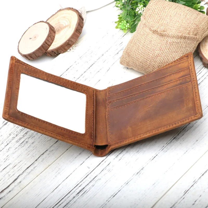 Для моего мужчины тонкий мужской кожаный RFID блокирующий минималистичный карты