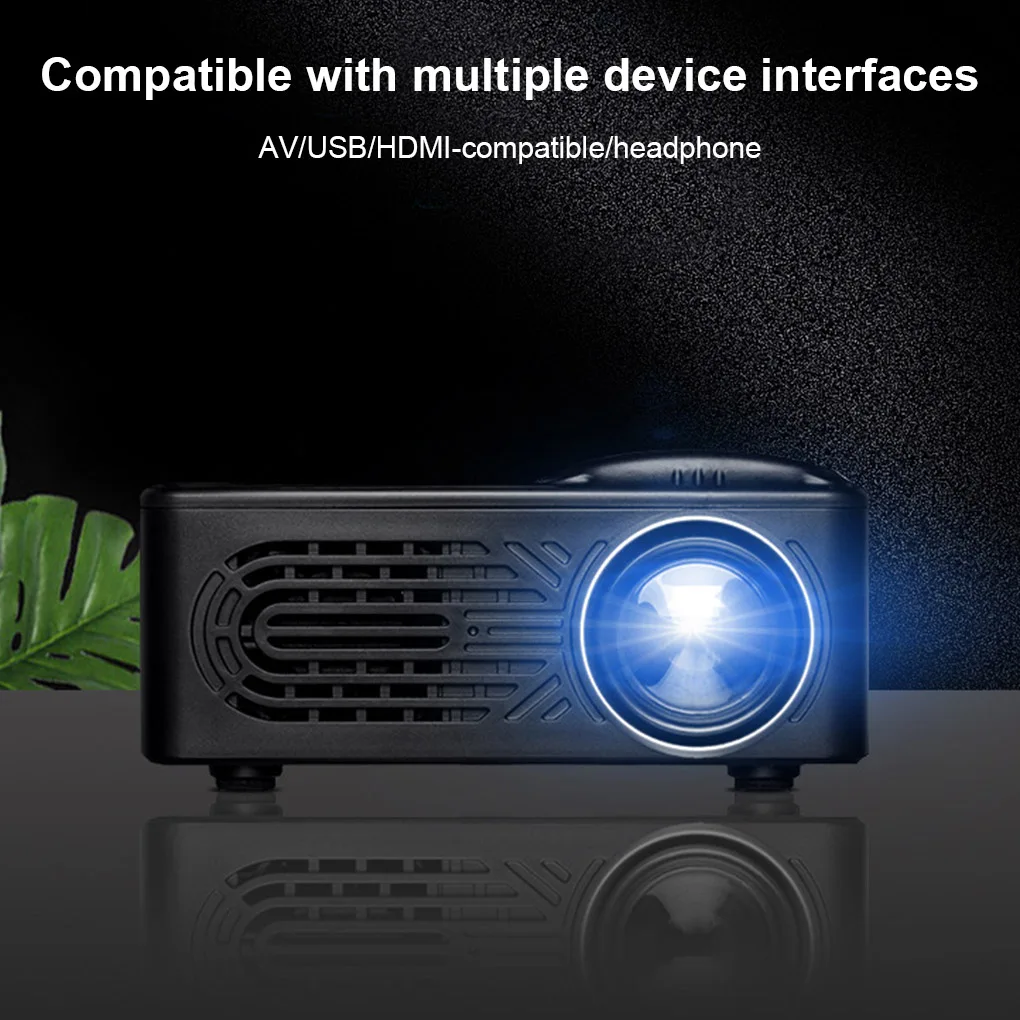

814 Mini Projector Household Portable LED Projection Machine HD Smart Home Theater Cinema 1920*1080P For HDMI AV USB Port