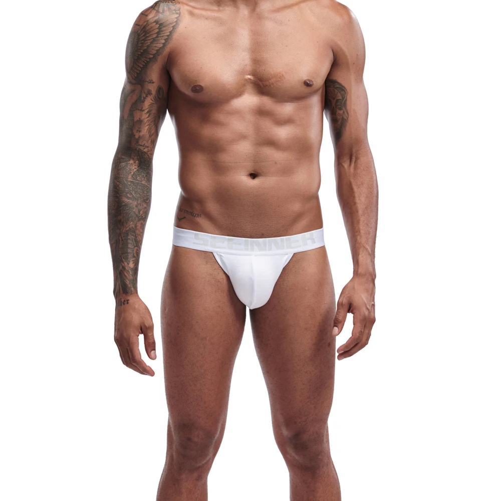 Трусы-джоки мужские с открытой спиной хлопковые брифы танга шорты пикантное