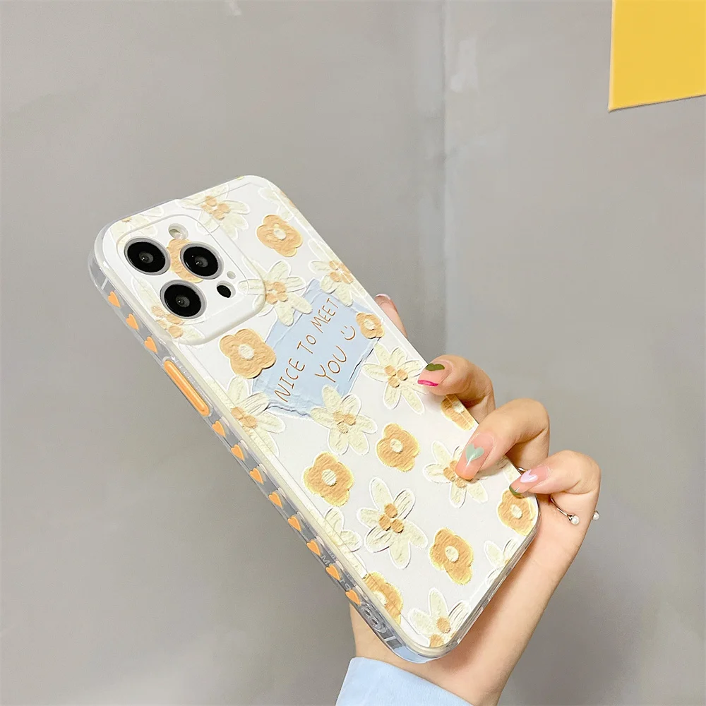

Lovely and beautiful flowers iPhone Case For iPhone 12 11Pro Max XR XS Max 7 8 Plus X XS SE 2020 Soft TPU Shockproof