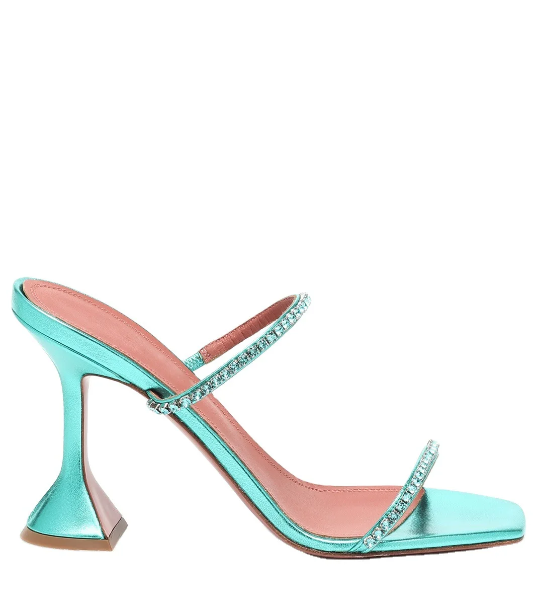

Fashion Strange Style Women Slippers Open Toe Crystal Women Slippers Slip on Summers High Heel Woman Slides for Women