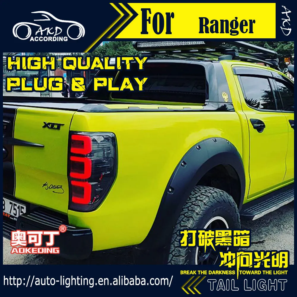 Автомобиль щупы заднего фонаря для Ford Ranger хвост светильник s 2012-2018 Raptor