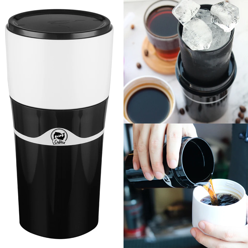 

Portable Drip Coffee Maker Travel Mug, Compatible with Refillable K Cups