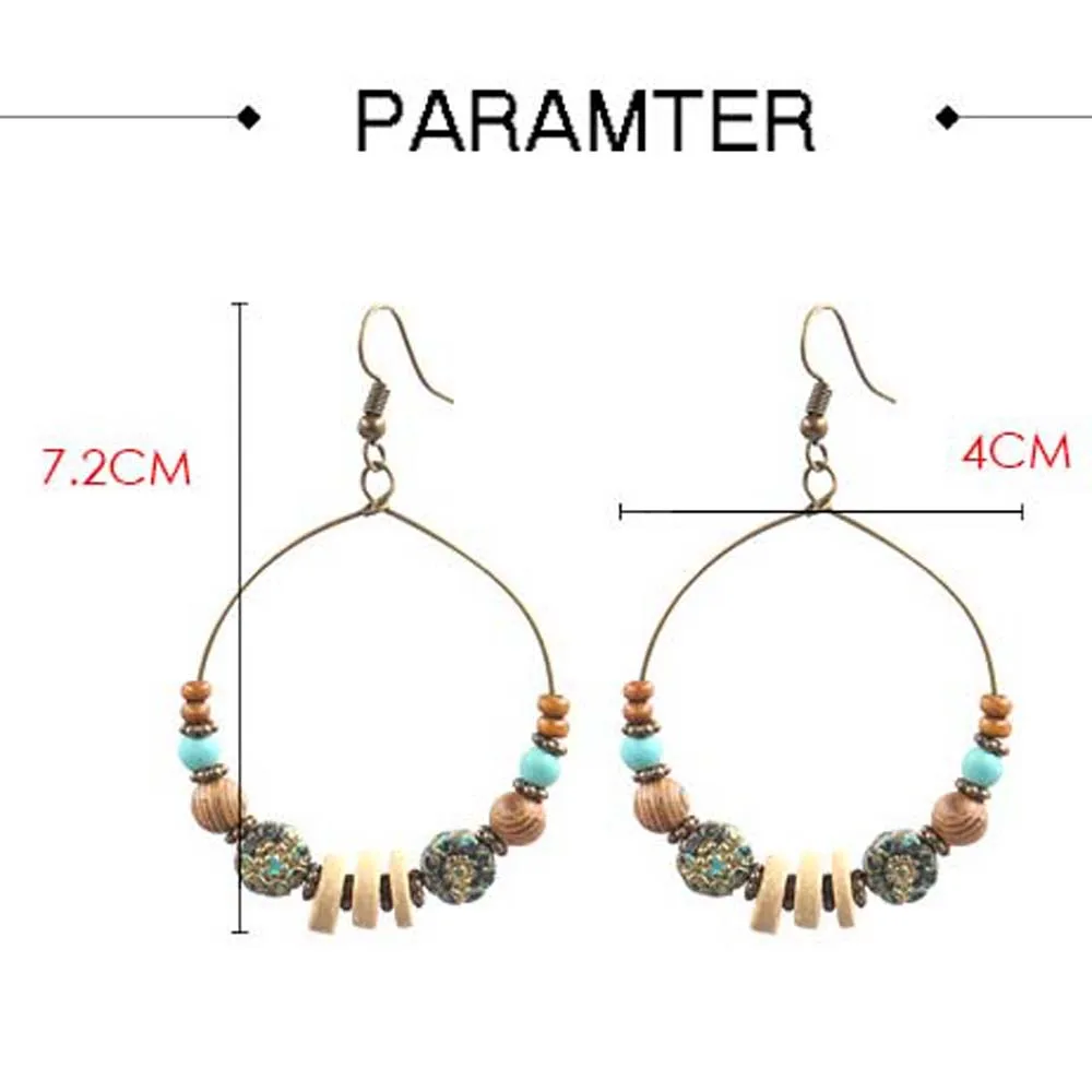 Преувеличенные большие круглые полые серьги в виде кисточки для женщин