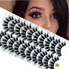 Многостильные накладные ресницы, 510 пар, мягкие норковые ресницы ручной работы, тонкие пушистые длинные ресницы, натуральные инструменты для макияжа глаз Искусственные ресницы