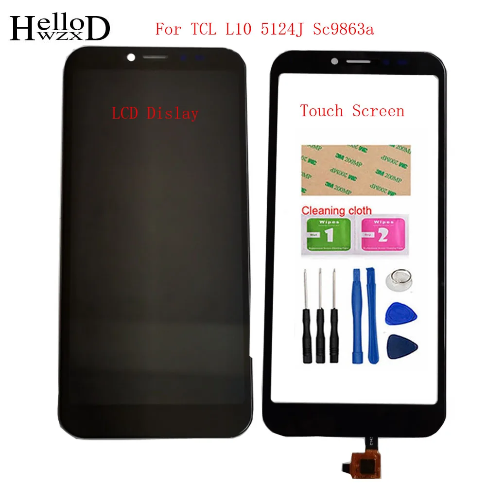 ЖК дисплей 5 45 дюйма для Tcl L10 5124J Sc9863a с сенсорным экраном дигитайзер панель в сборе