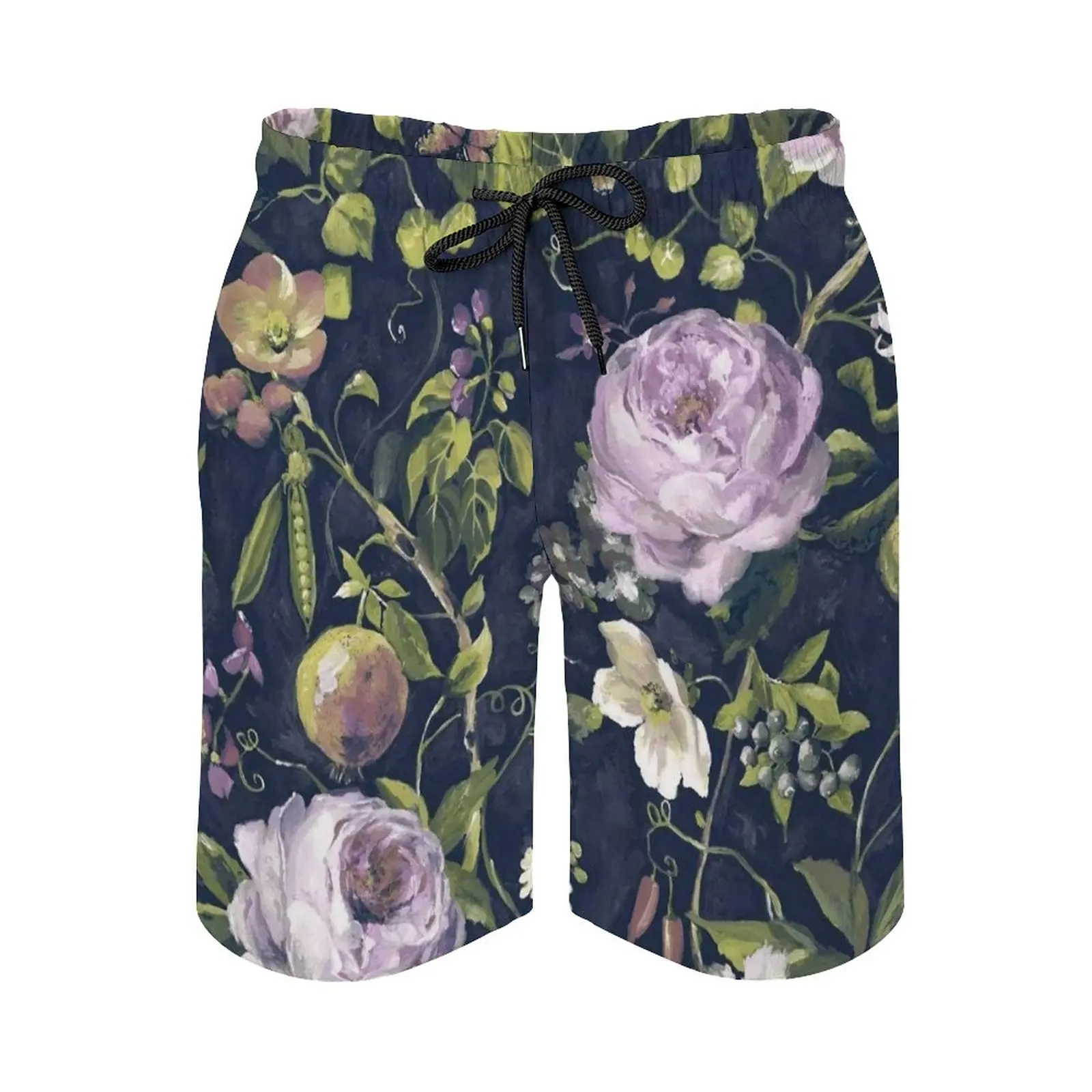 

Summer Men Causal Short Breathable Quick Dry Funny Novelty Summer Basketball Holden Decor Glasshouse Viola Navy Pants