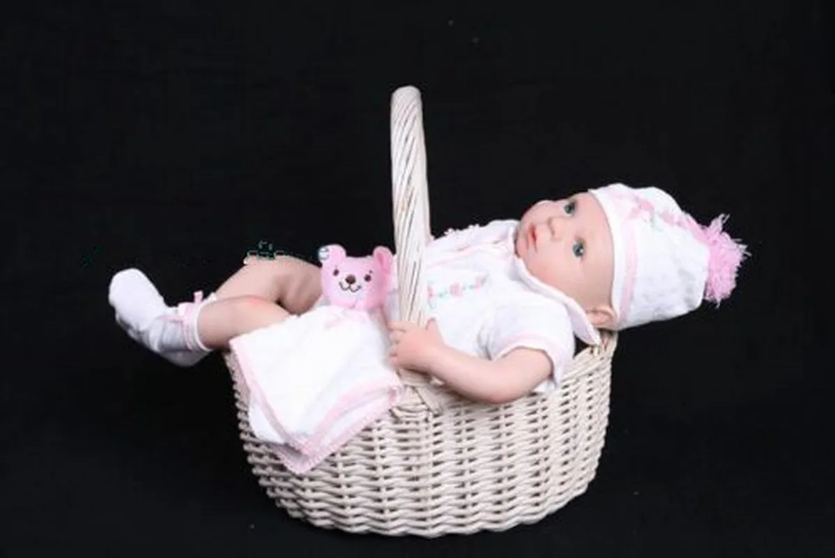 Кукла младенец мягкая виниловая Реалистичная кукла 22 дюйма ручная работа