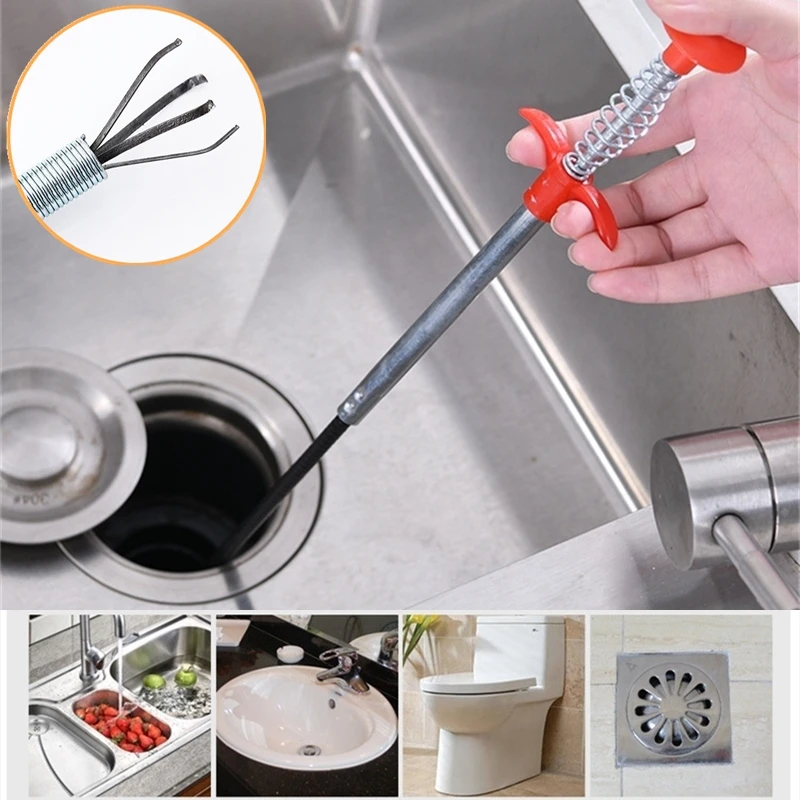 Пружинные трубы инструменты для копания сливной змеи очиститель палочки