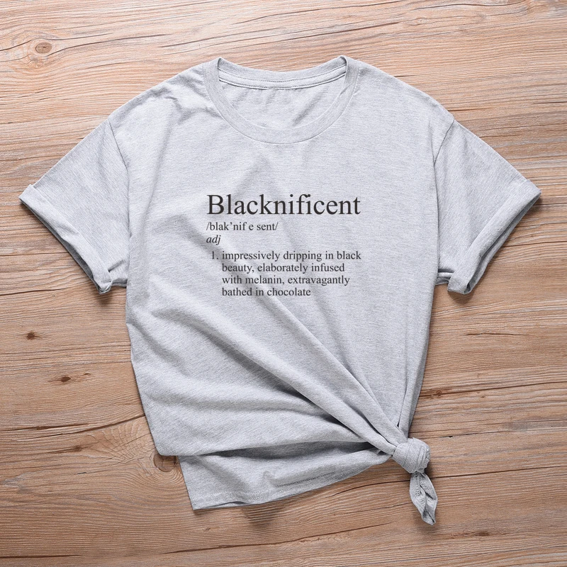 Футболка Blacknificent Black Lives Matter футболка со слоганом Дамская хипстерская