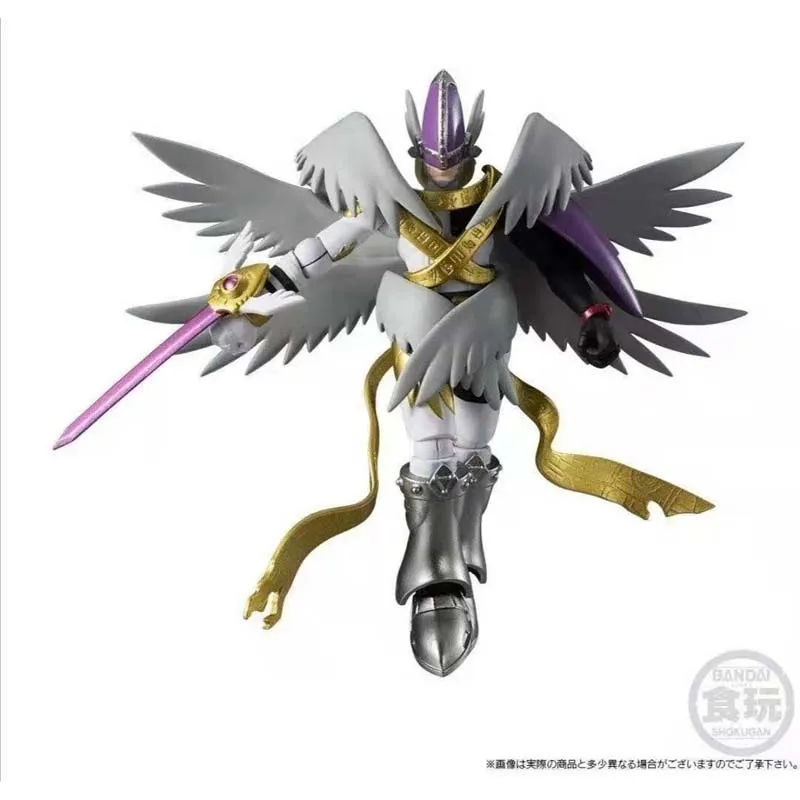 Оригинальная Коллекционная модель Shokugan Shodo Digimon Adventure Holy Angemon Metalgarurumon из ПВХ