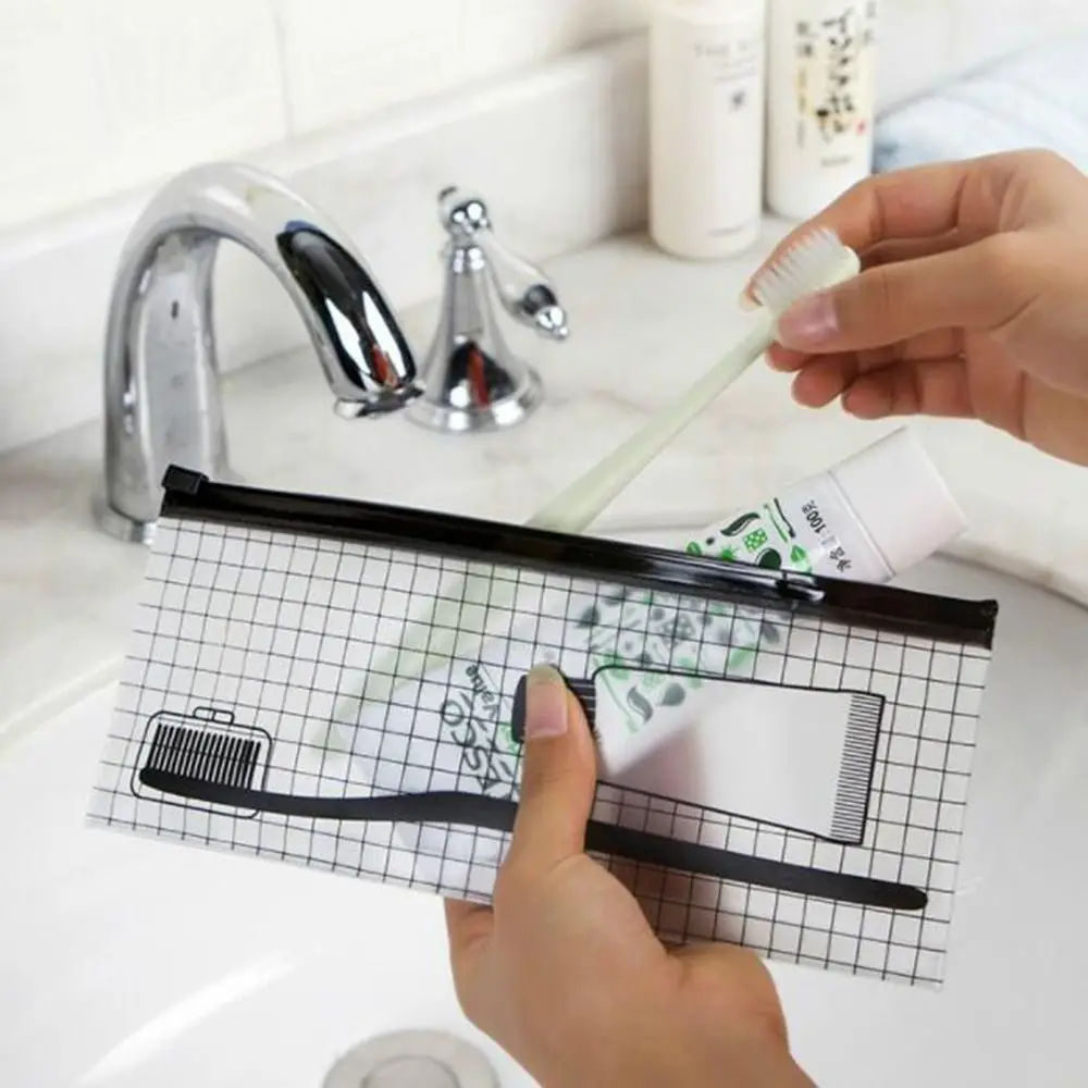 Прозрачная дорожная косметичка для зубных щеток водонепроницаемая сумка