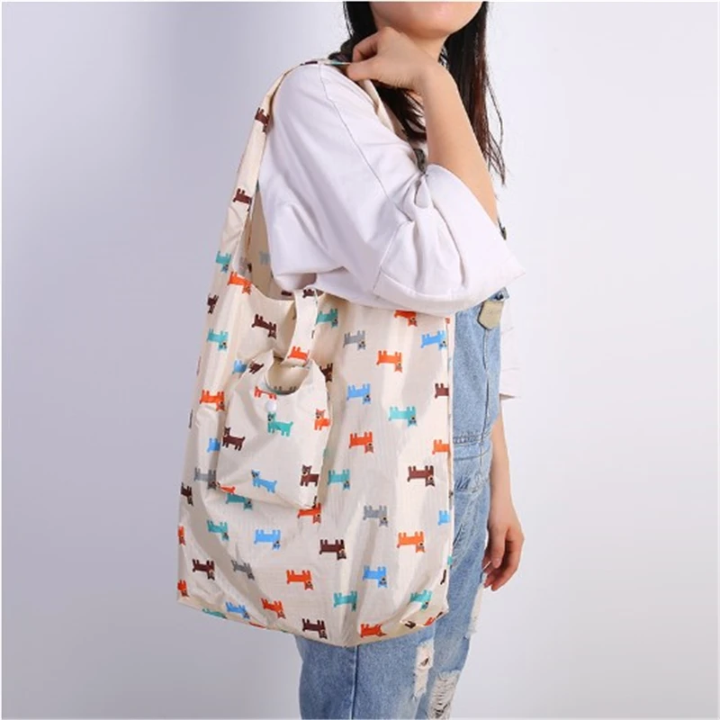 Многоразовые сумки для покупок в волшебном стиле Женская Складная Сумка тоут