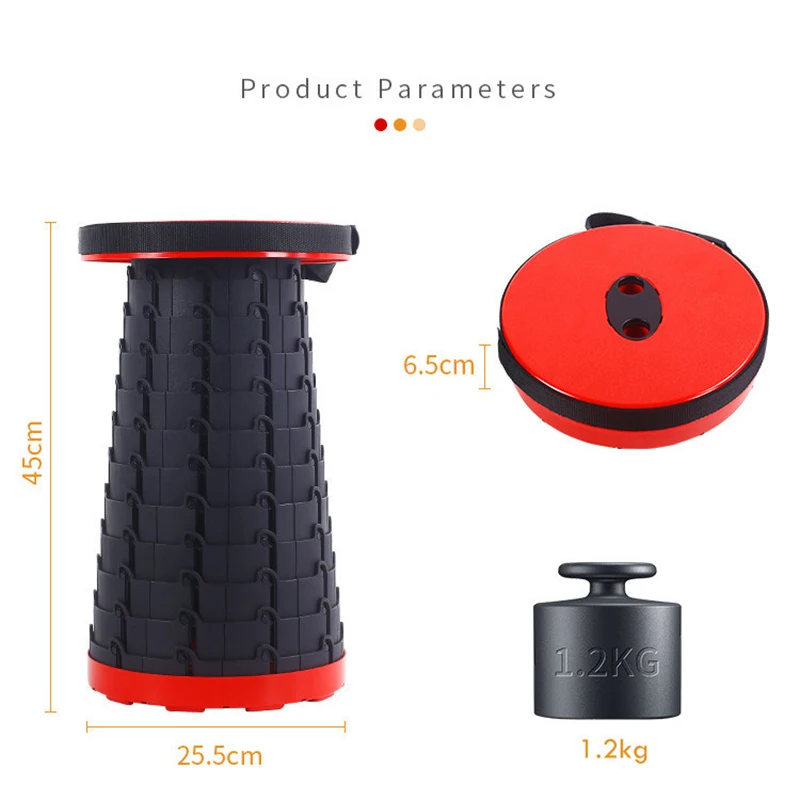 Satin Al Açık Teleskopik Tabure Katlanır Sandalye Taşınabilir Sağlam Dayanıklı Sandalye Yerçekimi Katlanabilir Sandalye Kamp Taburesi Balıkçılık Sandalye