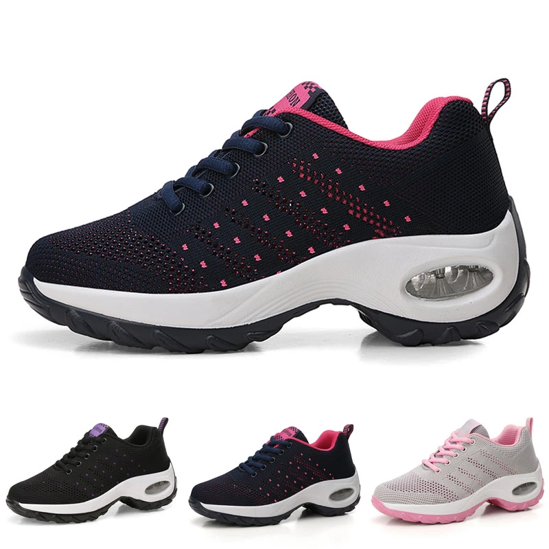 Женская Легкая удобная обувь для бега визуально увеличивающая рост Дышащие