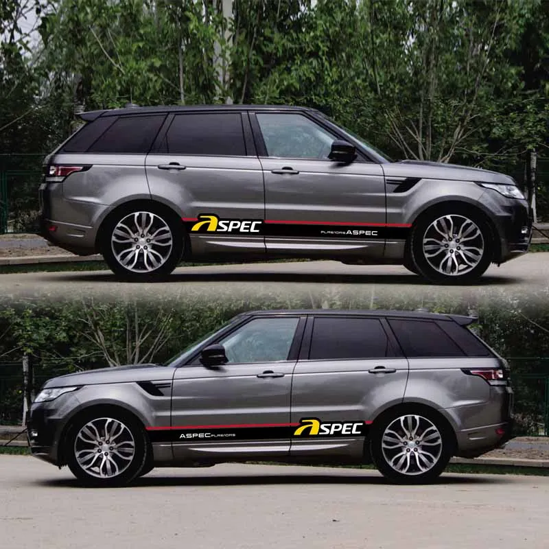 

Racing Sport Stripes For RANGE ROVER SPORT Levinson car Both side body sport auto stickers