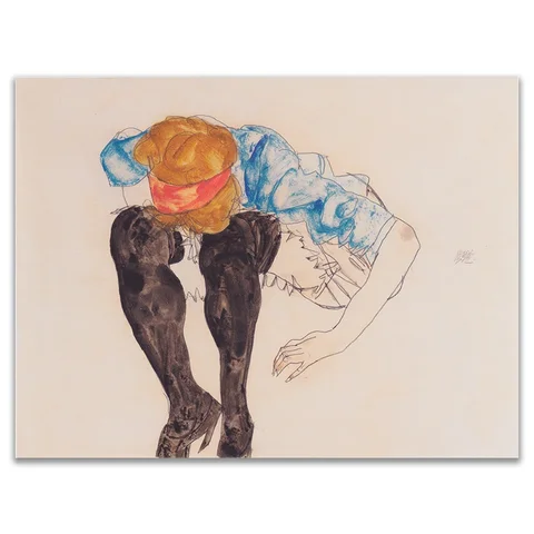 Картина на холсте, настенное искусство, картина, Эгон, Schiele, тело, очертание, эскиз, украшение для дома, скандинавский плакат для гостиной