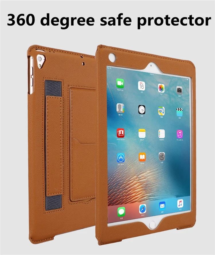 Multi for iPad case 9.7 leather tablet case 5th 6th generation funda for iPad 5 6 Cover for iPad air 2 1 with hand strap