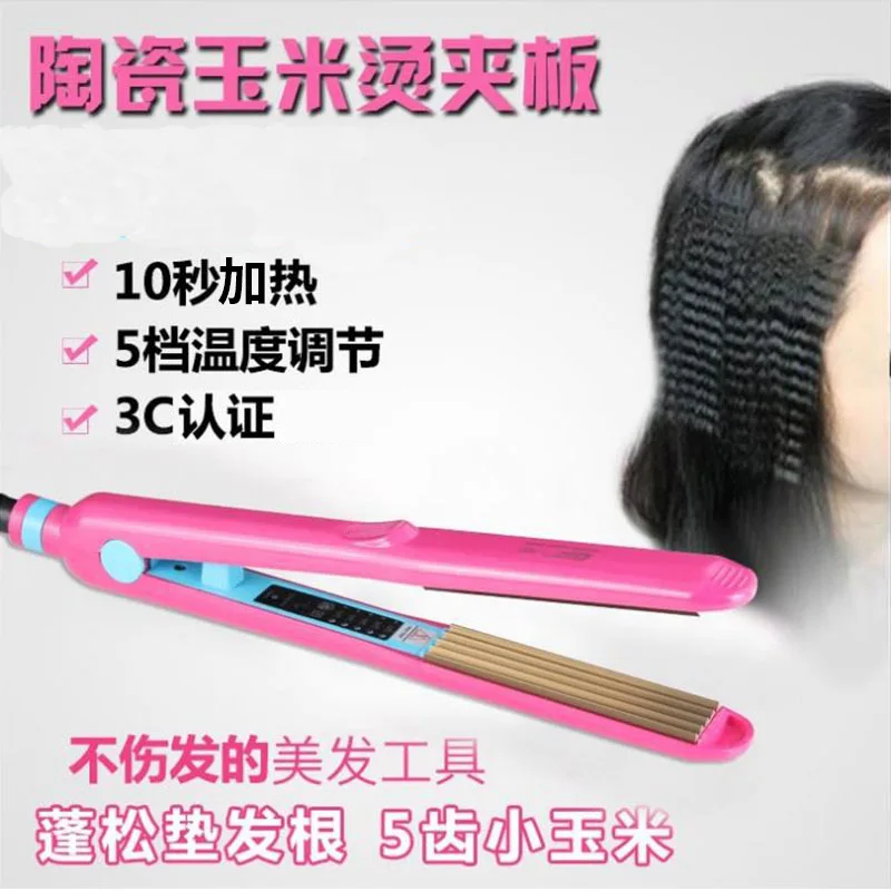 Электрический Выпрямитель для волос из фанеры устройство завивки кукурузного