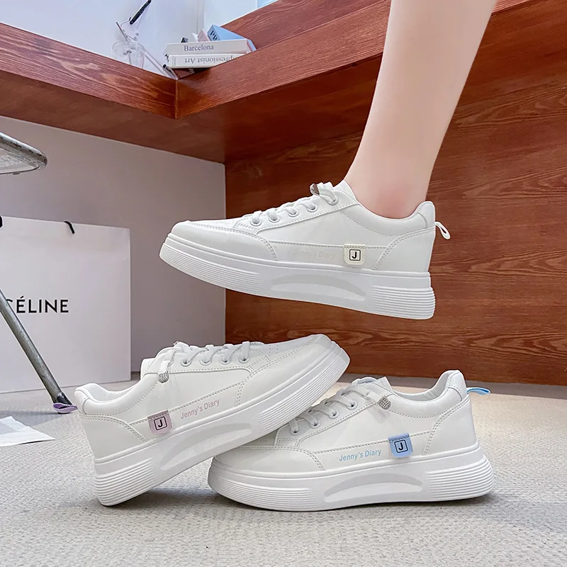 Han edition white shoe female ins tide fall 2021 new higher running breathable leisure Q103 sandals female students