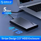 Корпус для внешнего жесткого диска ORICO, SATA на USB 3,0, 5 Гбитс, 4 ТБ, совместим с 2,5 дюймовым жестким диском 7  9,5 мм