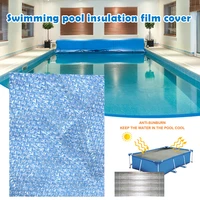 rectangular pool cover retaining solar swimming pool film insulation film black solar foil pool heating solar tarpaulin xh8z