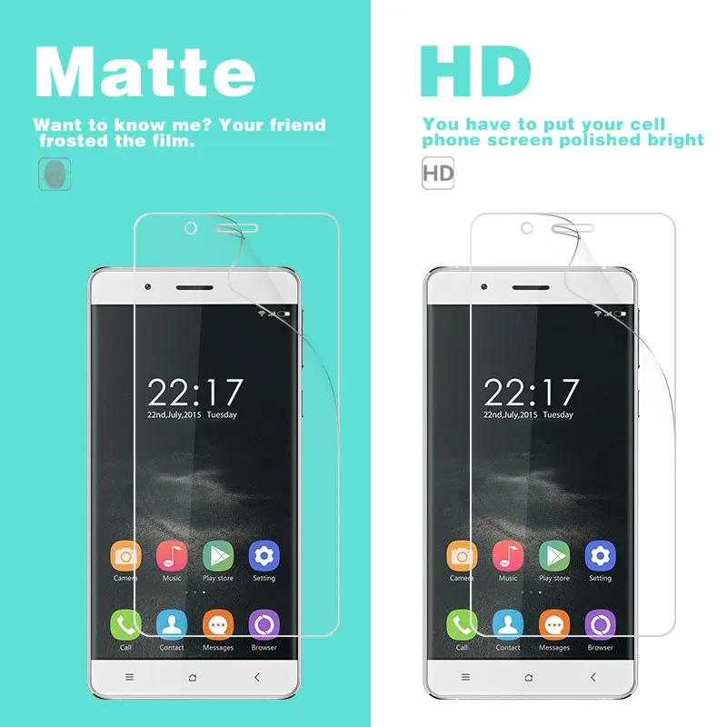 Антибликовая матовая пленка для Oukitel C4 K10000 K4000 K6000 U15 U7 Pro U20 Plus прозрачная HD