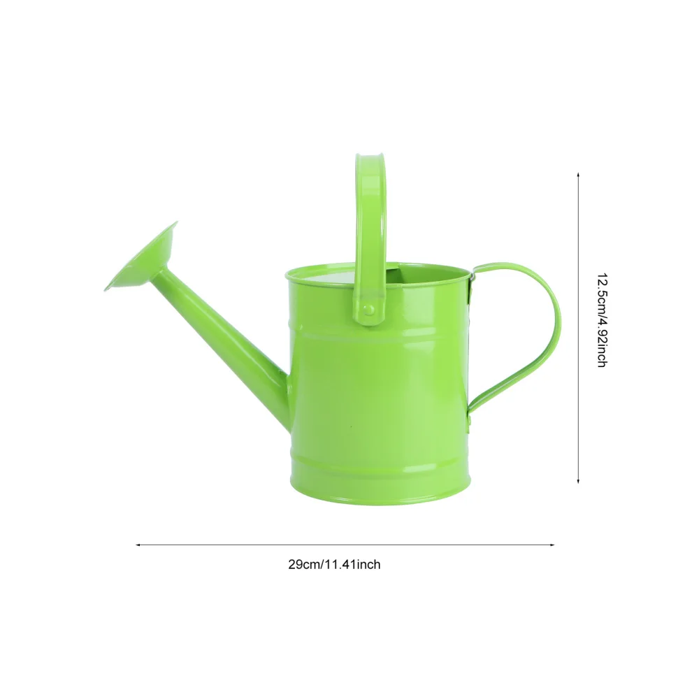 

1PC 1.5L Iron Watering Pot Garden Art Sprinkled Kettle Portable Watering Flower Can Children Beach Toys for Home Yard Garden (Ra