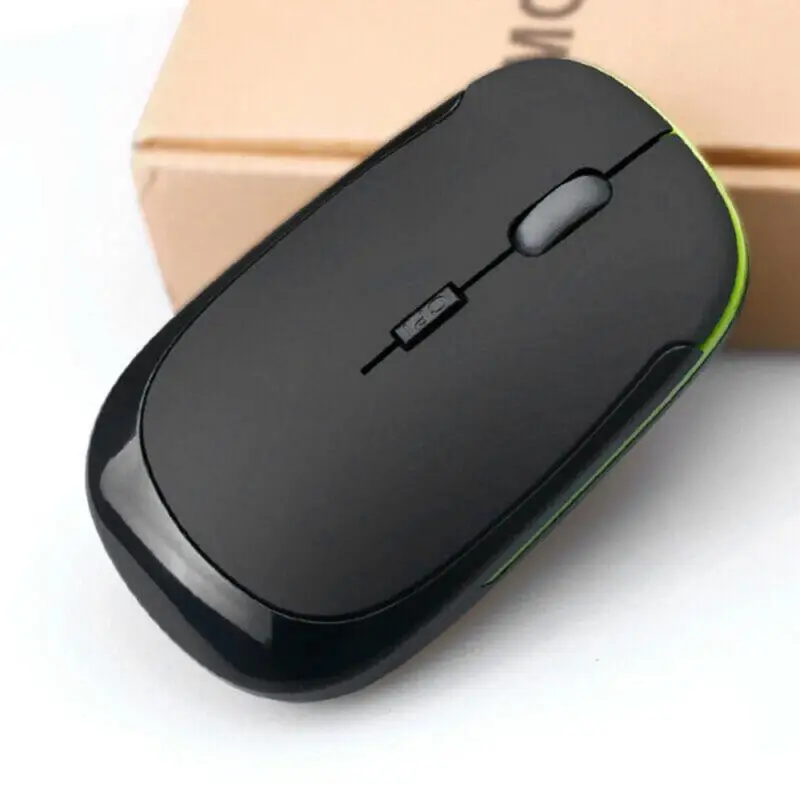 

2.4GHz Wireless Mouse Photoelectric Silent With USB Adapter Optical Ergonomic Gaming Mouse Not With Batteries For Laptop PC