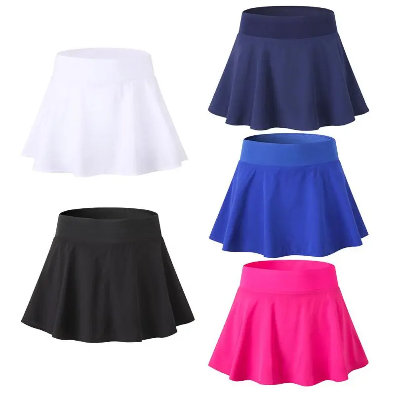 

2020 Sports Shorts Women Athletic Quick-drying Workout Short Active Running Skirt with Built in Shorts feminino