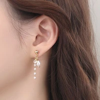 2020 new high end pearl earrings women fashion design temperament personality small and versatile light luxury earrings women