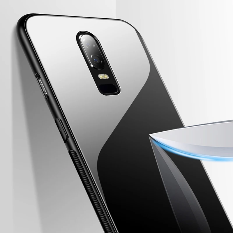 YUETUO стекло оригинальный защитный чехол на заднюю панель телефона для one plus 7 pro 6 t 5