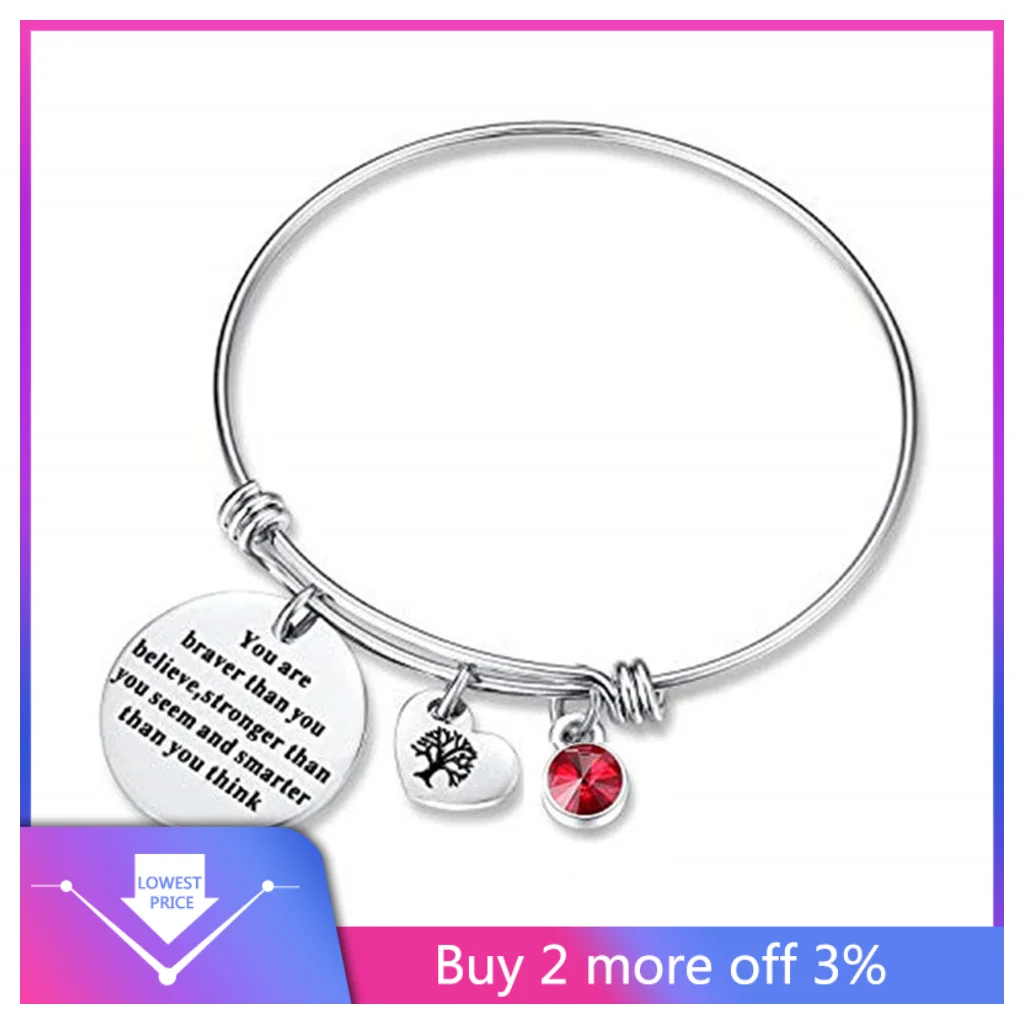 Женские браслеты импортные товары хит продаж камень по дню рождения кулон с