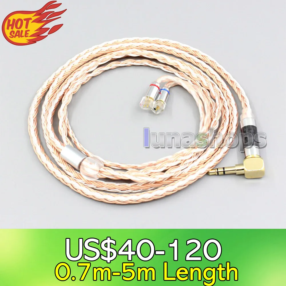 

LN006709 16 Core Silver Plated OCC Mixed Earphone Cable For UE11 UE18 pro QDC Gemini Gemini-S Anole V3-C V3-S V6-C