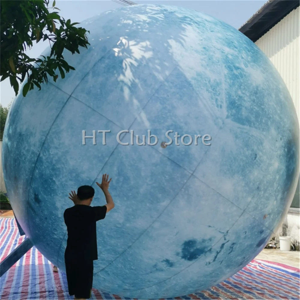 Бесплатная доставка 4 м гигантский надувной светодиодный светильник Луна для