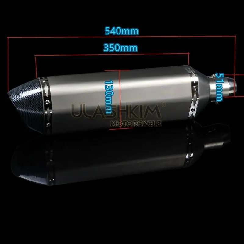 Универсальный глушитель выхлопной трубы мотоцикла для большой мощности GP CBR250 CB400