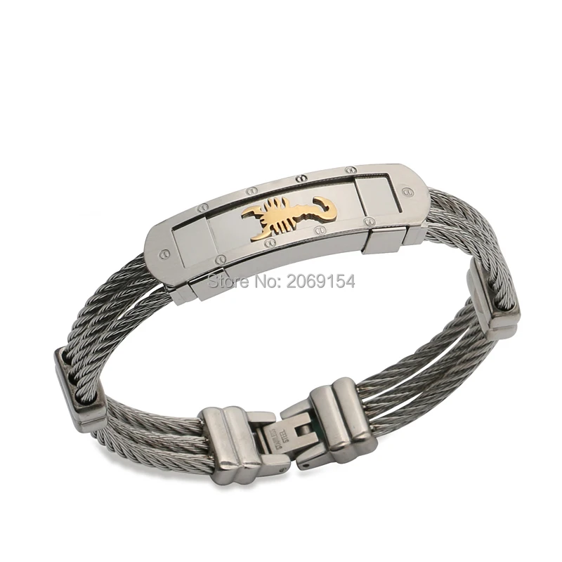Модные ювелирные изделия мужские браслеты цепочки и звенья стальные Шармы