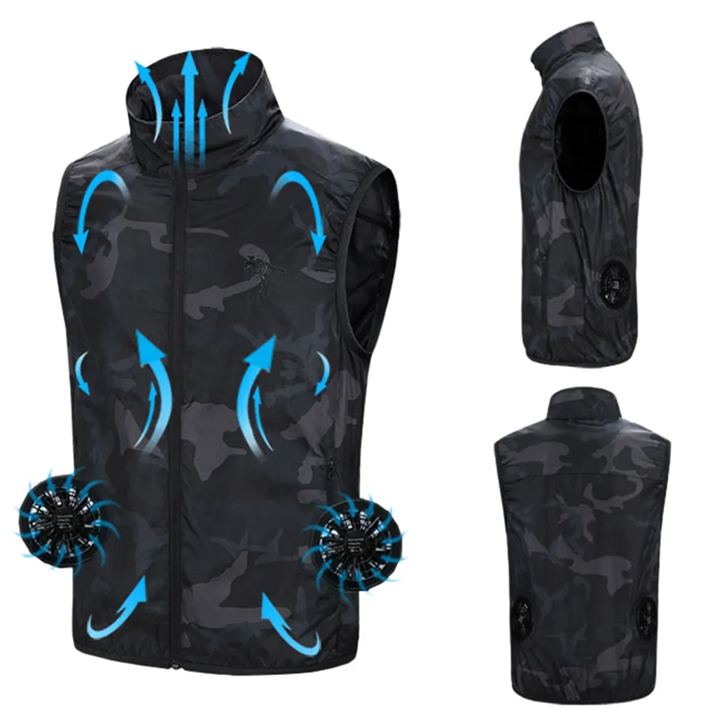 Летняя охлаждающая Мужская блузка одежда кондиционер тепловой удар контрмеры