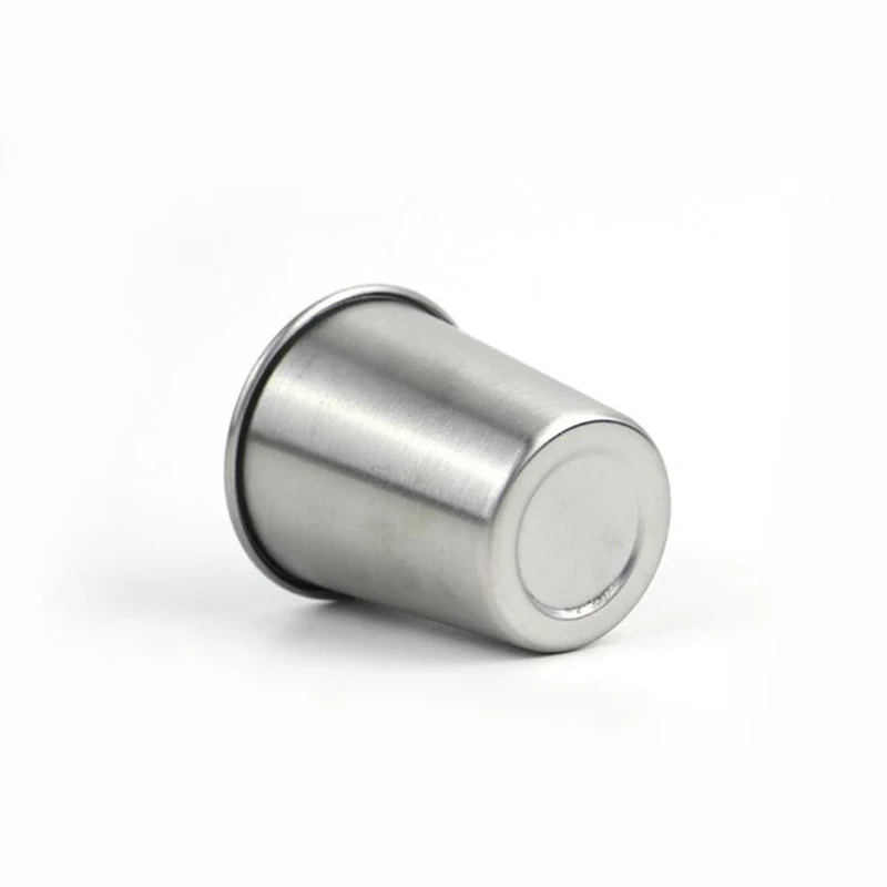 50 мл на открытом воздухе практичный Нержавеющая сталь чашки набор снимков мини