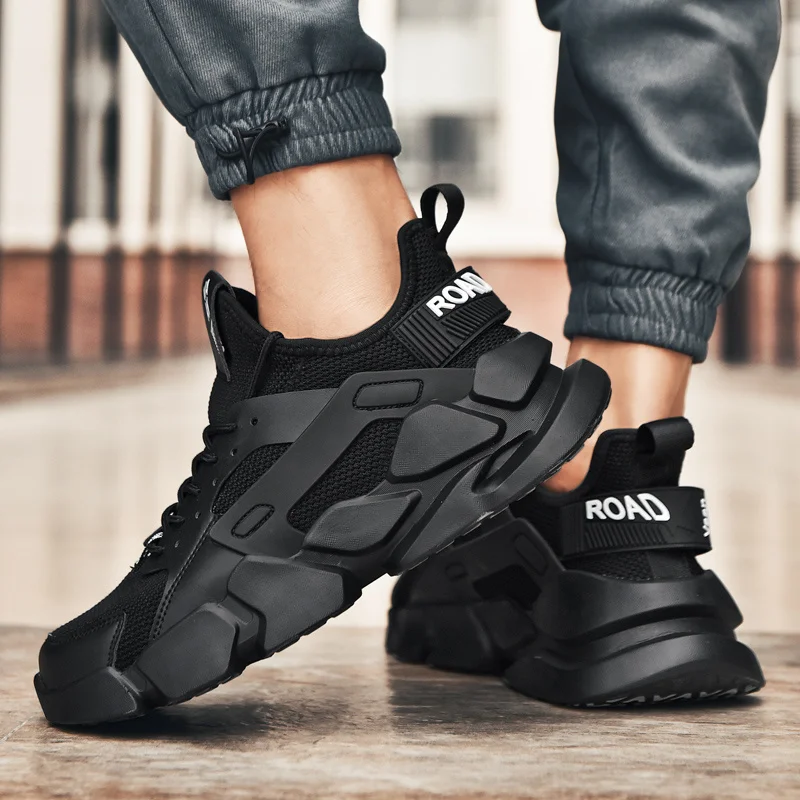 

Shoes Male 2021 New Platform Men's Sneakers Breathable Heighten Fashion Casual Man Shoes Big Size White Tennis Zapatillas Hombre
