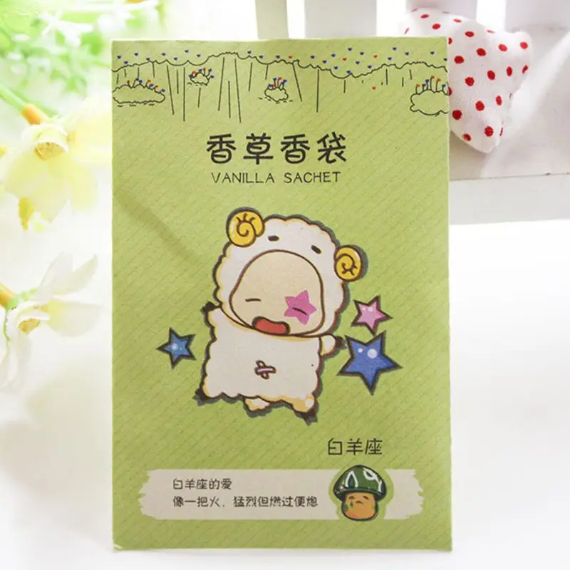 

6x9cm Home Fragrance Sachet Bag Natural Grain Scented Wardrobe Deodorant Air Freshener Colorful Printed Package 12 Flavors