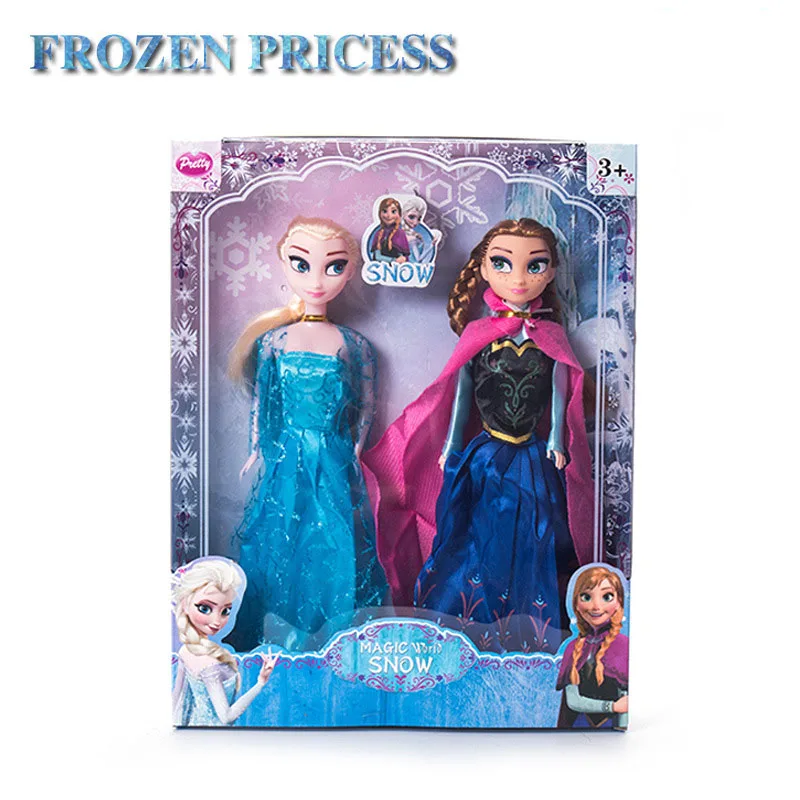 Disney 2 шт./компл. 11 5 дюйма коллекция принцесс Эльзы и Анны из мультфильма Холодное