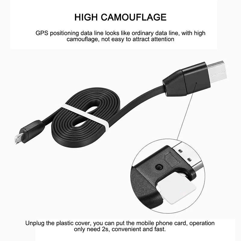Автомобильный GPS-трекер устройство для отслеживания автомобиля с Micro USB кабелем