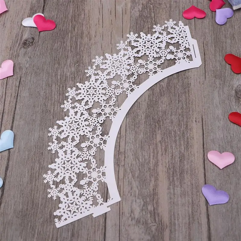 50 шт. художественные испечь торт чашки маленький лоза кружевная лазерная резка