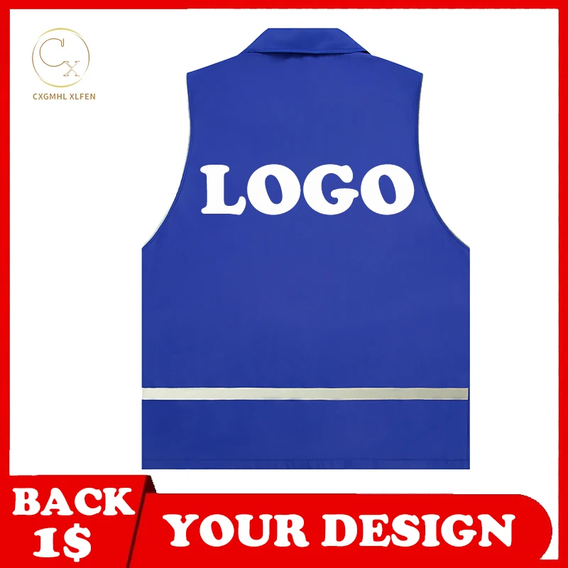 Жилет мужской и женский многоцветный водонепроницаемый с логотипом на заказ