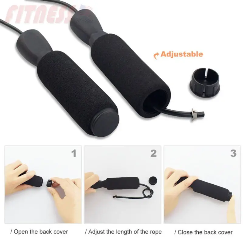 Без спутывания с шариковыми подшипниками скоростная скакалка регулируемая