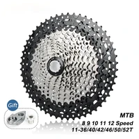 road bike 8 12 speed cassette gravel ultralight bicycle mtb freewheel sprocket 36t 52t for shimano and sram